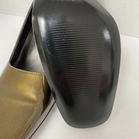 PREVATA METALLIC GREEN WOMENS HEELS IN SIZE 8B - Picture 6 of 10